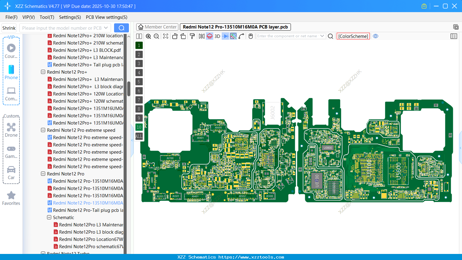 Xiaomi Redmi Note12 Pro-13510M16M0A PCB Layer